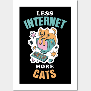 Less Internet more food Posters and Art